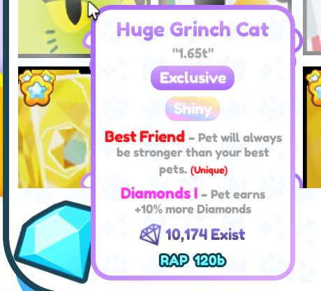 Huge Pineapple Cat Value for Pet Simulator 99 & Pet Sim X